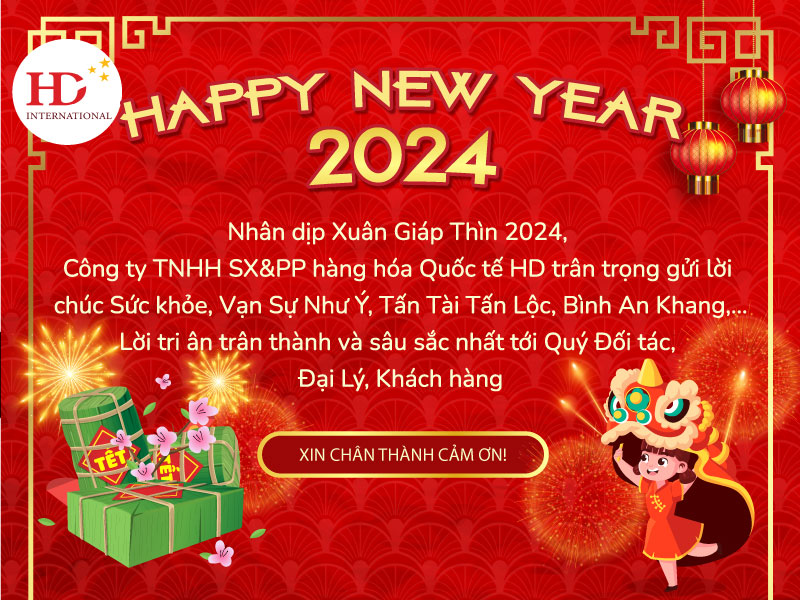 Công ty TNHH SX&PP hàng hóa Quốc tế HD -Chúc mừng năm mới