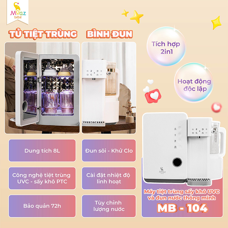 Kinh nghiệm chọn máy tiệt trùng bình sữa phù hợp