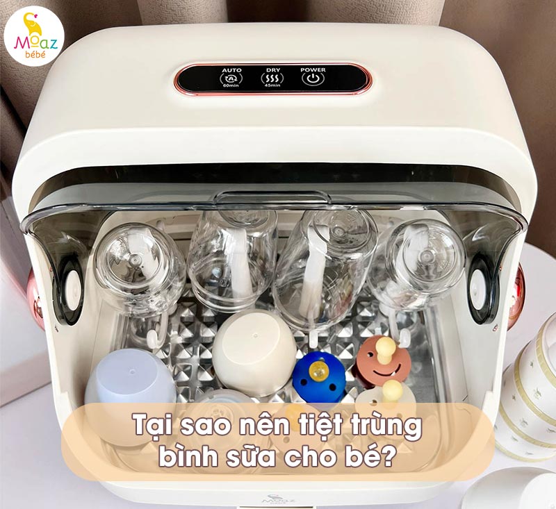 Tại sao cần tiệt trùng bình sữa cho bé?