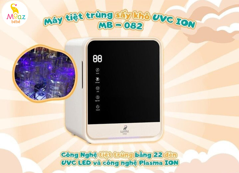 Tiệt trùng bằng máy tiệt trùng bình sữa chuyên dụng