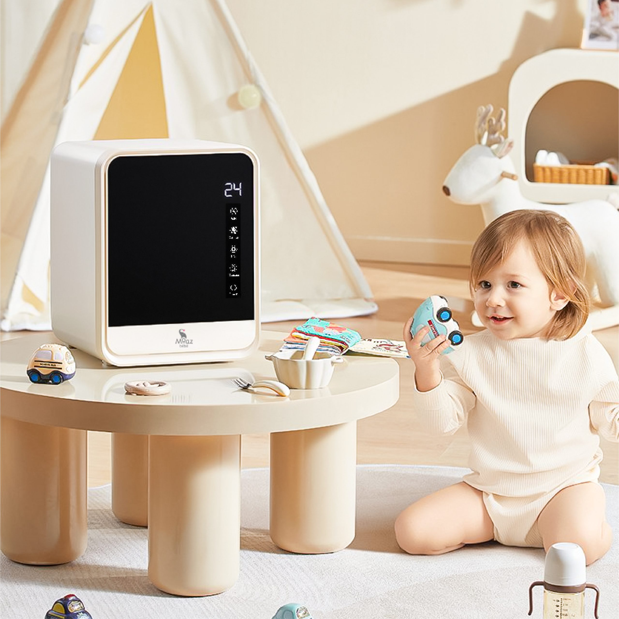 máy tiệt trùng bình sữa mb082