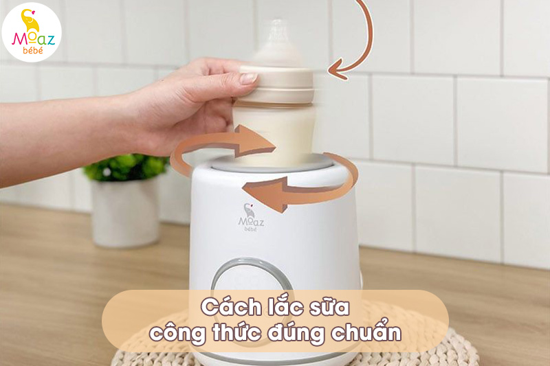 Cách lắc sữa công thức đúng chuẩn