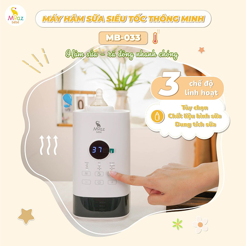 Nhiệt độ chuẩn và thời gian hâm sữa