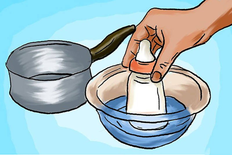 Nguyên tắc khi hâm sữa mẹ thủ công