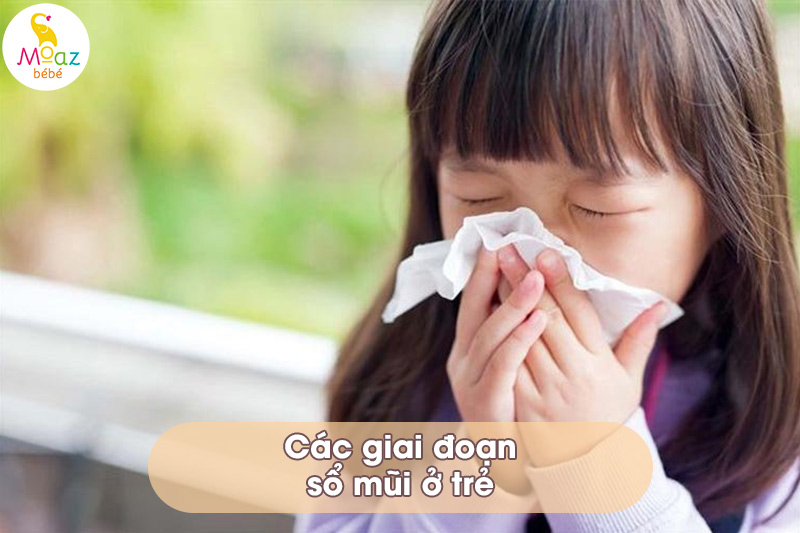 Các giai đoạn sổ mũi ở trẻ