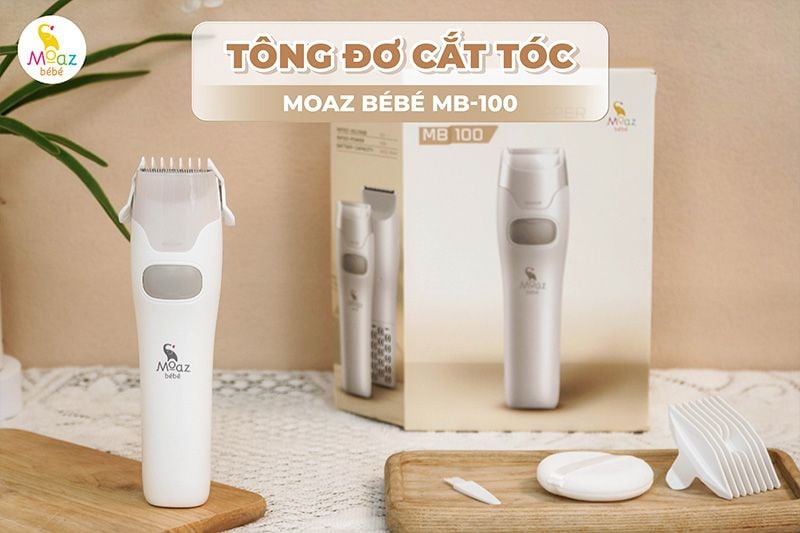 Tông đơ điện cắt tóc cho bé Moaz BéBé MB - 100